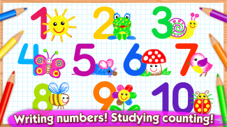 123 Draw🎨 Toddler counting for kids Drawing games screenshot 1