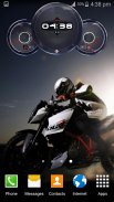 Superbike Clock Wallpaper HD screenshot 1