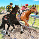 verkettet Pferderennen: Derby Suche Rider Icon
