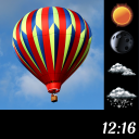 Air Balloon Weather & Clock