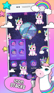 Pink Unicorn Theme Launcher screenshot 6