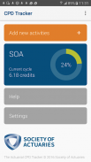 SOA CPD Tracker screenshot 3