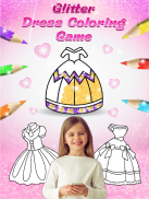Glitter dress coloring and drawing book for Kids screenshot 9
