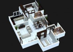 100 Best 3D Home Plans Minimalist screenshot 0