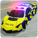 City Police Car Driving Chase Icon