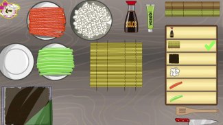 حفلة يابانية: طبخ سوشي screenshot 3