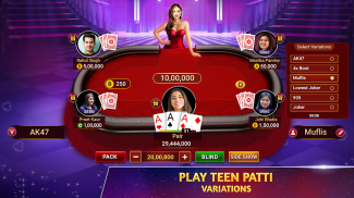 तीन पत्ती - भारतीय पोकर screenshot 0
