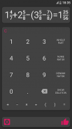 Fraction calculator with solution screenshot 0