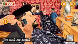 حلاق متجر شعر يقطع محاكاة شعر قطع ألعاب screenshot 5