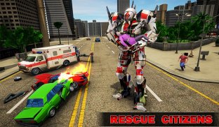 Robot Car Games: Ambulance 3D screenshot 10