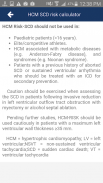 HCM SCD- risk calculator screenshot 1