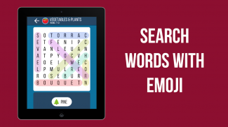 Word Search Emoji - Find Hidden Words screenshot 1