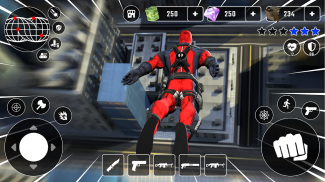Superhero Iron Ninja Battle: City Rescue Fight Sim screenshot 4