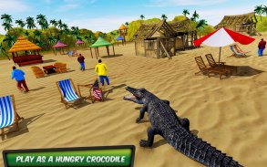 Hungry Crocodile Attack 3D screenshot 1