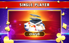 Crazy 8 Offline - Single Player Card Game screenshot 3