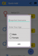 QuickAdd , New Friends For SnapChat screenshot 2