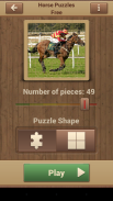 Jogos de Quebra-Cabeça Cavalos screenshot 2