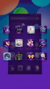 Exquis Violet thème pour Android gratuit screenshot 2