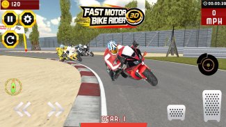 بسرعة فائقة دراجة المتسابق 3D screenshot 5