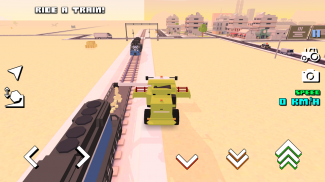 Blocky Farm Racing & Simulator - tanah pertanian screenshot 5