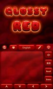 Glossy Red GO Keyboard Theme screenshot 2