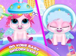 Bayi Unicorn peduli Membelai Pony screenshot 1