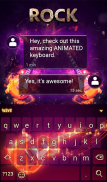 Rock Animated Keyboard Theme screenshot 4