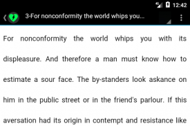 Self Reliance by R.W. Emerson screenshot 3