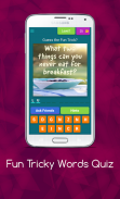 Fun Tricky Words Quiz screenshot 0