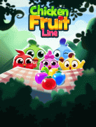 Chicken Fruit Splash - Line Match 3 screenshot 4