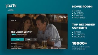 youtv - OTT для телевизоров и приставок screenshot 6