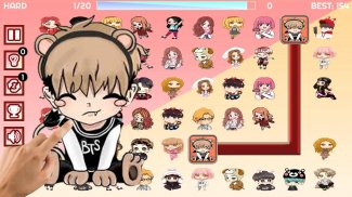 Kpop Chibi Match Line - Classic Onet Connect screenshot 0