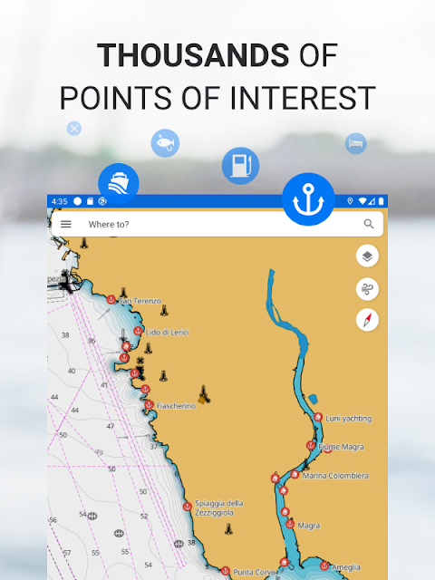 Fishing Maps & Boating Marine Points - APK Download for Android