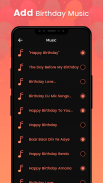 Birthday video maker with song and name screenshot 1