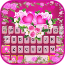 Chủ Đề Bàn Phím Pink Rose Flower Icon