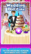 Свадебный кукольный торт! Кулинария Свадебные торт screenshot 4