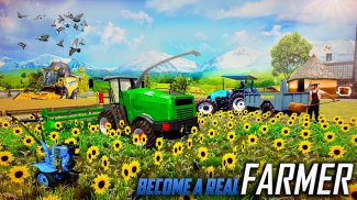 Farming sim 21 Real IndianTractor simulator Games screenshot 0