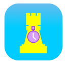 Retro Pixel Chess Clock Icon