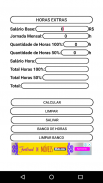 Calculadora de Horas Extras screenshot 4