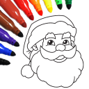 Weihnachten malen für Kinder Icon