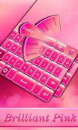 Brilliant Pink Keyboard Theme screenshot 1