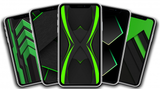 HD Wallpaper Black Green screenshot 1