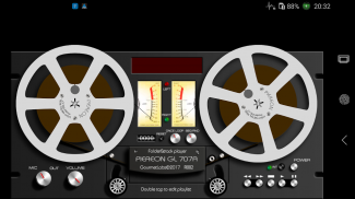 Piereon GL-707A folder player vintage VU-meter screenshot 8