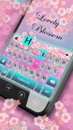 Pink Blossom Lovely keyboard screenshot 3