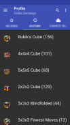 WCA Scores | Rubik's Cube screenshot 2