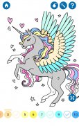 Unicorn Color by Number Book screenshot 1