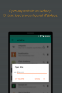 unNative - WebApp Browser screenshot 1