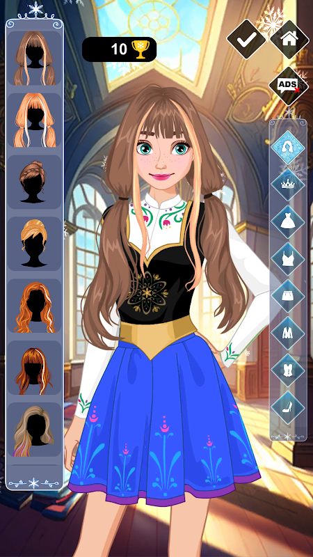 Princess Hairstyles Dress up Game