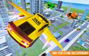 Penerbangan Mobil Kuning Taxi Kota Taksi Mengemudi screenshot 6