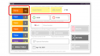 Table Reservations Planner (DigiDine) screenshot 0